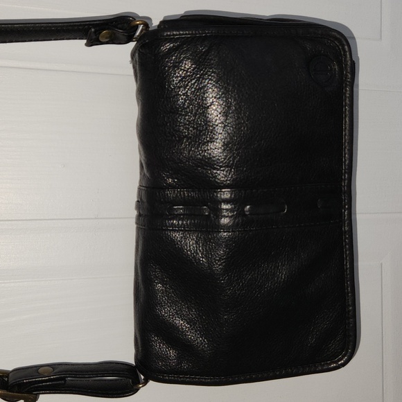 JD small black pebble leather organizer purse - Picture 1 of 8